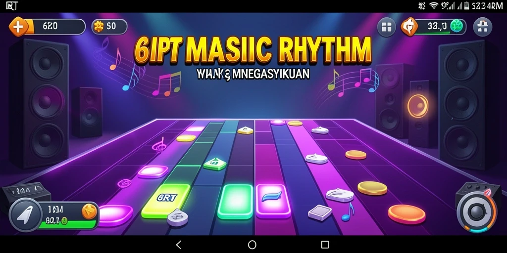 Tampilan antarmuka yang penuh warna dan interaktif dari 6RT.