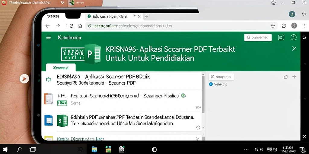 Tampilan antarmuka aplikasi KRISNA96 yang menarik dan fungsional untuk Scanner PDF.