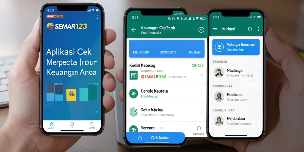 Tampilan antarmuka SEMAR123 untuk memantau mutasi keuangan.